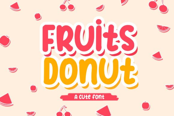 Fruits Donut: A Playful Font for Editorial Design