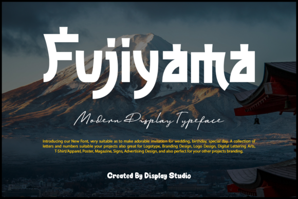 Fujiyama: A Japanese-Inspired Display Typeface for Editorial Design