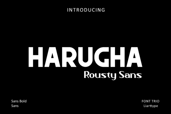 Harugha: A Bold Display Typeface for Modern Editorial Design