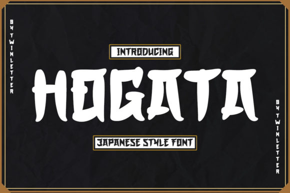 Hogata: A Japanese-Inspired Display Typeface for Editorial Design