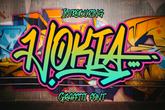 Hokia Graffiti Display Font for Editorial Design