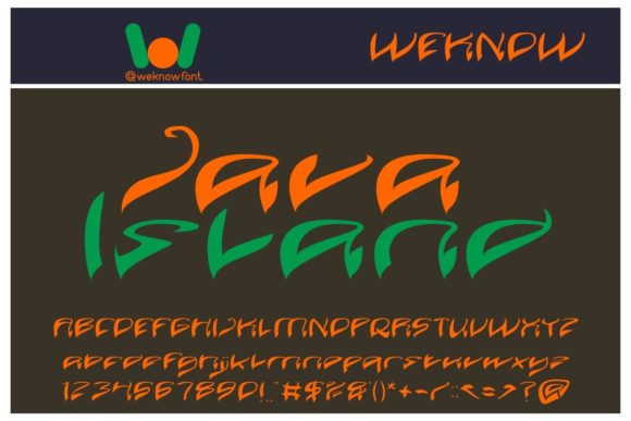 Java Island: A Whimsical Display Typeface for Creative Branding