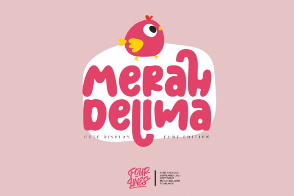 Merah Delima: The Playful Display Font That Elevates Small Business Branding