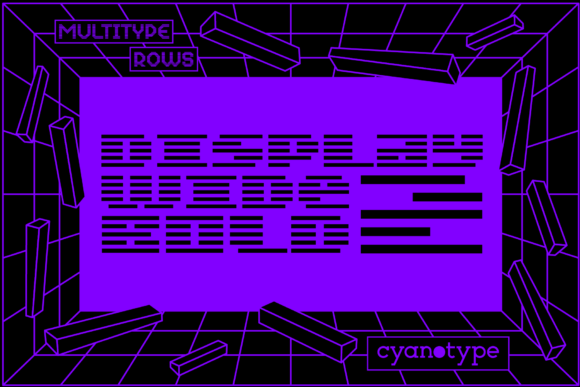 MultiType Rows Display Wide Bold 2: A Creative Font for Strong Brand Identity