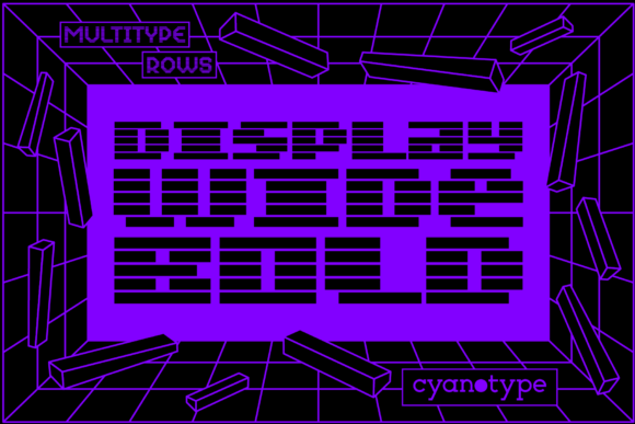 MultiType Rows Display Wide Bold: A Creative Typeface for Editorial Layouts