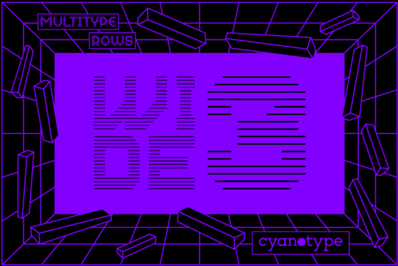 MultiType Rows Wide 3: The Retro Pixel Typeface for Handmade Brands