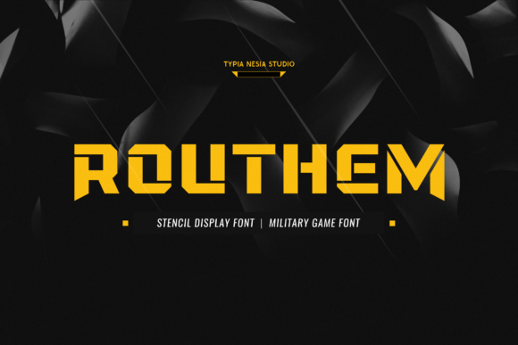 Routhem: A Bold Display Typeface for Standout Branding