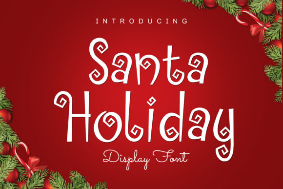 Santa Holiday: The Premium Display Font for Festive Campaigns