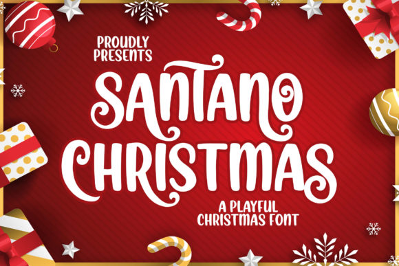 Santano Christmas: The Perfect Display Font for Holiday Crafts