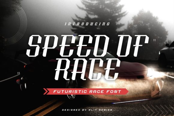 Speed of Race: A Bold Display Typeface for Modern Editorial Design