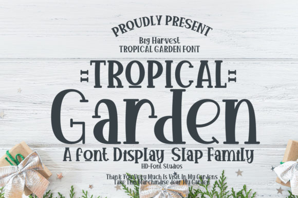 Tropical Garden: A Bold Display Typeface for Editorial Design